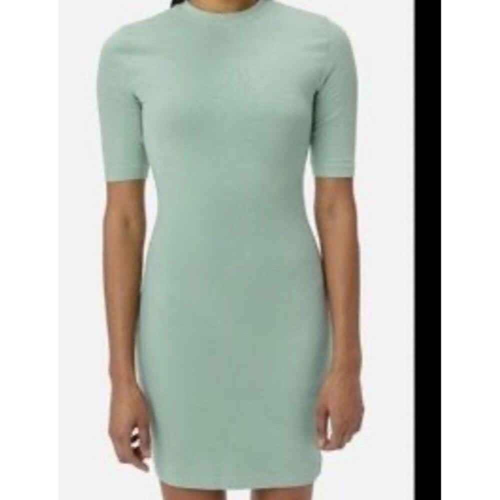 NWT JOHN ELLIOTT  Women’s COTTON RIB Mini DRESS  Mint Made Usa Sz 0